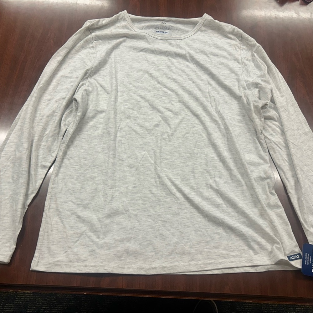 Adar Size 3X Marl Gray Universal Long Sleeve Classic Fit Shirt  New With Tags